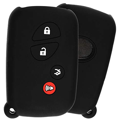 KeylessOption KeyGuardz Keyless Entry Remote Car Smart Key Fob Outer Shell Cover Soft Rubber Protective Case for ES GS is LS - Image 2