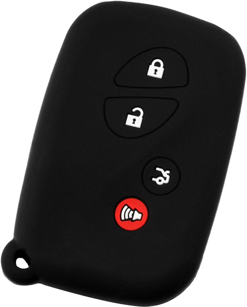 KeylessOption KeyGuardz Keyless Entry Remote Car Smart Key Fob Outer Shell Cover Soft Rubber Protective Case for ES GS is LS - Image 5