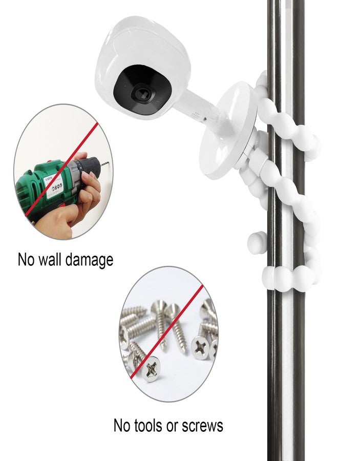 AISVAN Baby Monitor Mount Compatible with Nanit Pro Smart & Flex Stand Baby Monitor, Flexible Arm Monitor Mount,Baby Camera Holder Stand Without Tools - Image 5