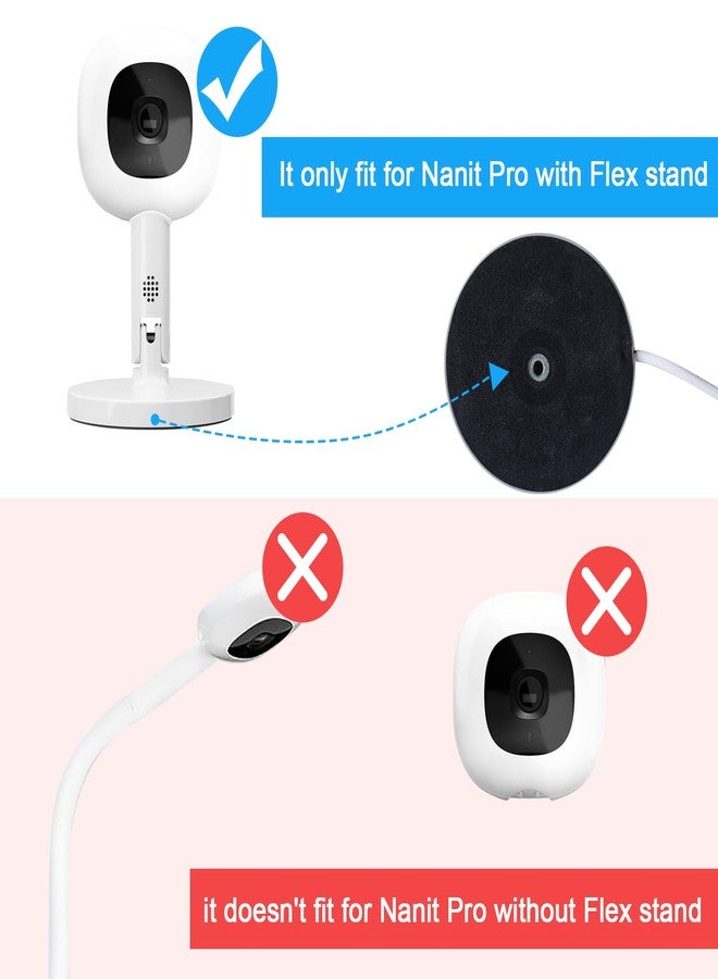 AISVAN Baby Monitor Mount Compatible with Nanit Pro Smart & Flex Stand Baby Monitor, Flexible Arm Monitor Mount,Baby Camera Holder Stand Without Tools - Image 4