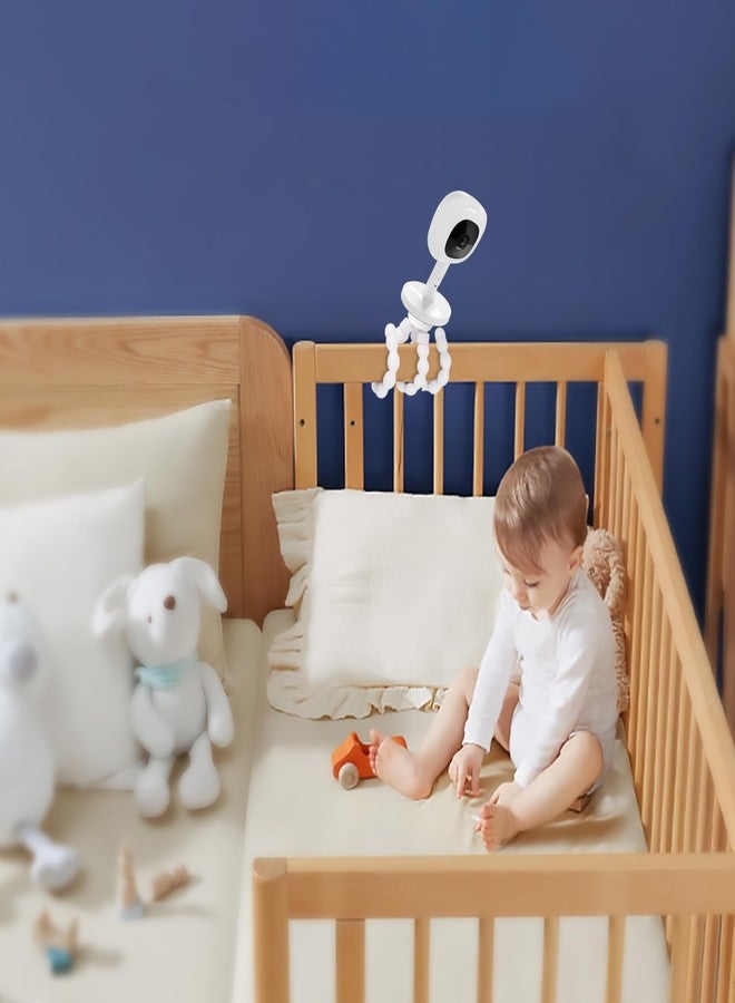 AISVAN Baby Monitor Mount Compatible with Nanit Pro Smart & Flex Stand Baby Monitor, Flexible Arm Monitor Mount,Baby Camera Holder Stand Without Tools - Image 3