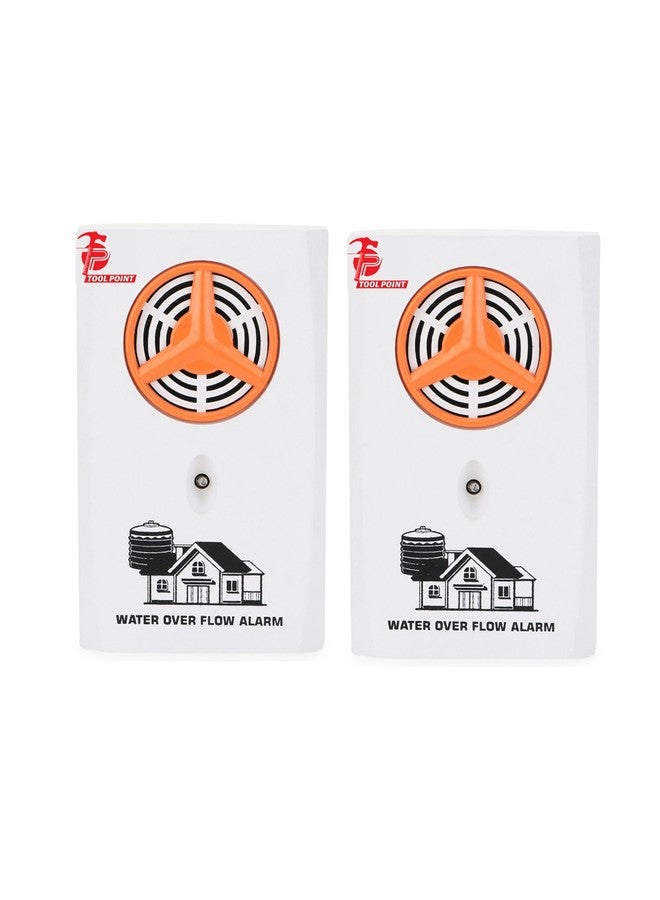 Tool Point ABS CT-F Water Tank Overflow Alarm Siren with Voice Sound, Wired Sensor Security System Water Alarm Bell with Free Water Sensor (2) - Image 1