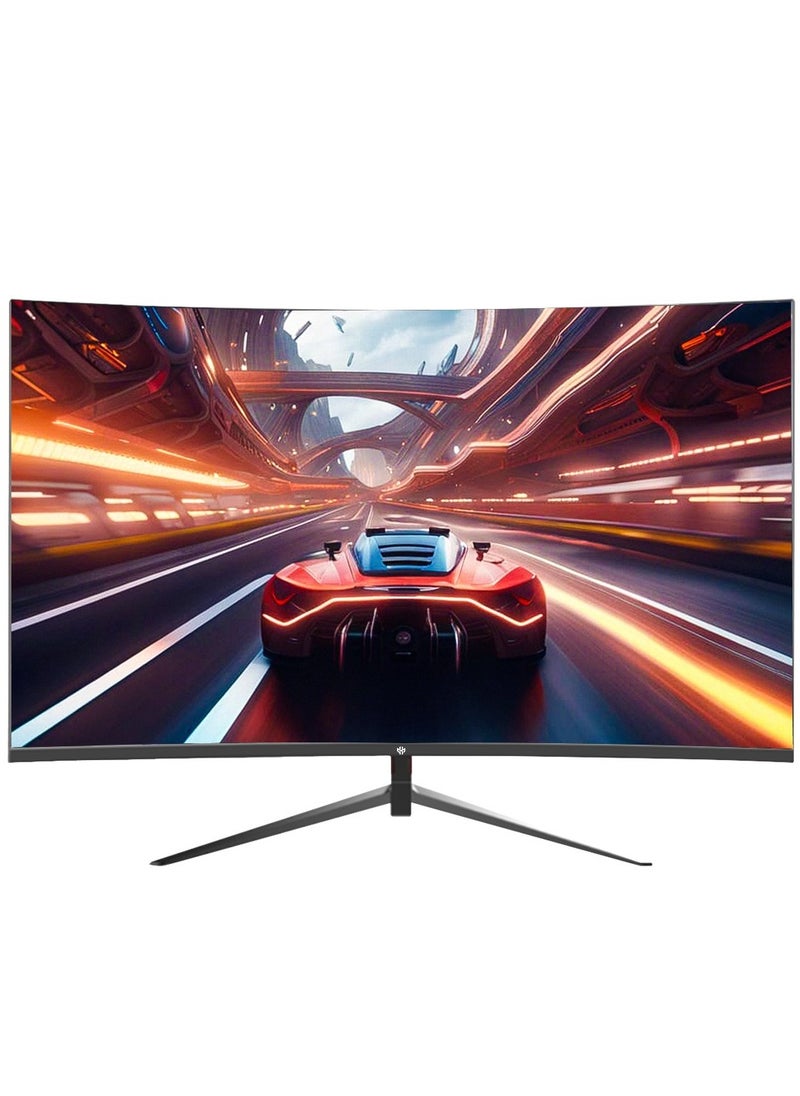 iCore GXM GX24RFA 24” Curved Frameless Ultra-Fast Gaming Monitor, FHD 1920x1080 200Hz Display, 16:9, Ultrawide 1650R Curved Screen, 23.8” LED Backlit, 1ms ResponseTime, 16.7M DisplayColors, Black  - Image 2