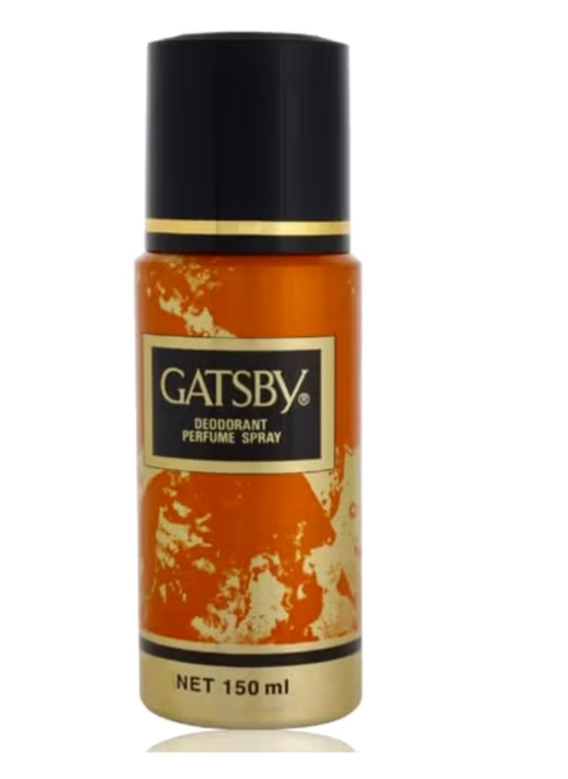 GATSBY Body Spray and Deodorant for Men – 150 ml  - Image 1