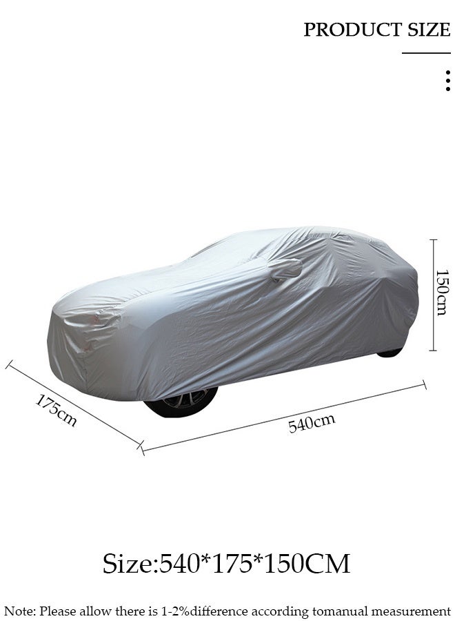 DUNISO Full Car Covers Sunscreen UV Protection Indoor Outdoor Sunscreen Heat Protection DustWind/Water/Weatherproof Anti-Uv Scratch-Resistant Sedan Universal Suit XL - Image 2
