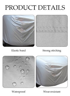 DUNISO Full Car Covers Sunscreen UV Protection Indoor Outdoor Sunscreen Heat Protection DustWind/Water/Weatherproof Anti-Uv Scratch-Resistant Sedan Universal Suit XL  - Image 3