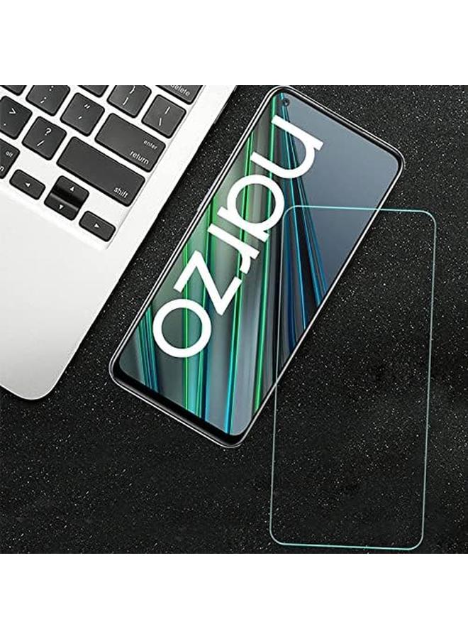 erorex 2 Pack Compatible With Realme Narzo 30 5G Screen Protector Tempered Glass For Realme Narzo 30 5G 9H Scratch Resistant Bubble Free Easy To Install - Image 3