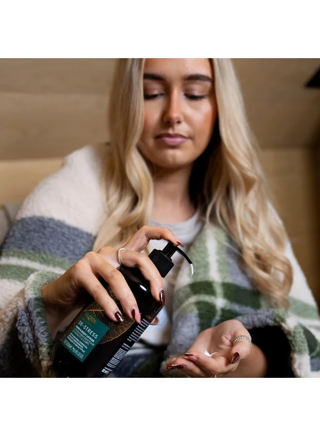 I LOVE I Love Wellness Hand & Body Lotion De-Stress | 500ml | Lavender & Chamomile Moisturizer | Vegan, Calming Formula for Relaxation