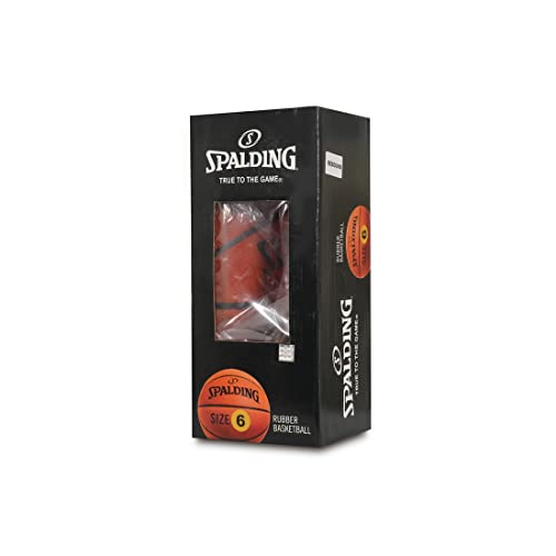 Spalding 8 Panel Rebound Rubber Moulded Indoor/Outdoor Basketball With Butyl Bladder, Brick, Size: 6 (Suitable for Practice/Match/Training) + Free Air Needle - Image 5
