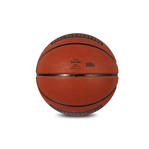 Spalding 8 Panel Rebound Rubber Moulded Indoor/Outdoor Basketball With Butyl Bladder, Brick, Size: 6 (Suitable for Practice/Match/Training) + Free Air Needle - Image 4