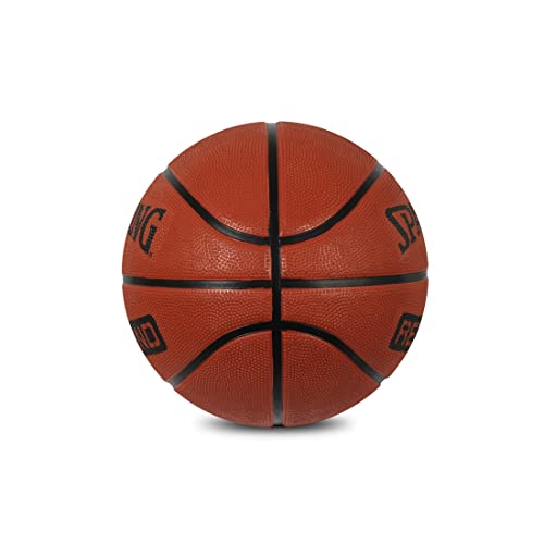 Spalding 8 Panel Rebound Rubber Moulded Indoor/Outdoor Basketball With Butyl Bladder, Brick, Size: 6 (Suitable for Practice/Match/Training) + Free Air Needle - Image 3