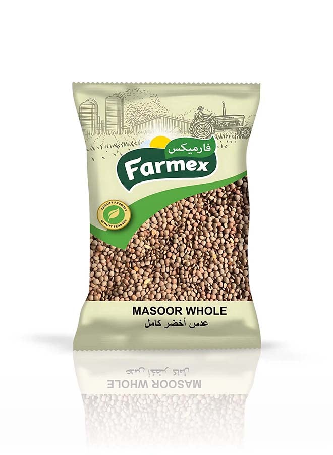 Farmex Premium Quality Whole Masoor Dal / Brown Lentils - 1kg