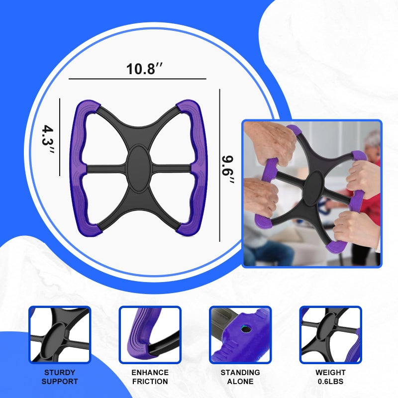 WERJH Lift Assist for Elderly,Aids for Disabled and Elderly with No-Slip Grip Handles,Standing Aids & Supports to Transfer Elderly, Senior, Bariatric, Patient Or Disabled,As Seen On Tv(Purple) - Image 2