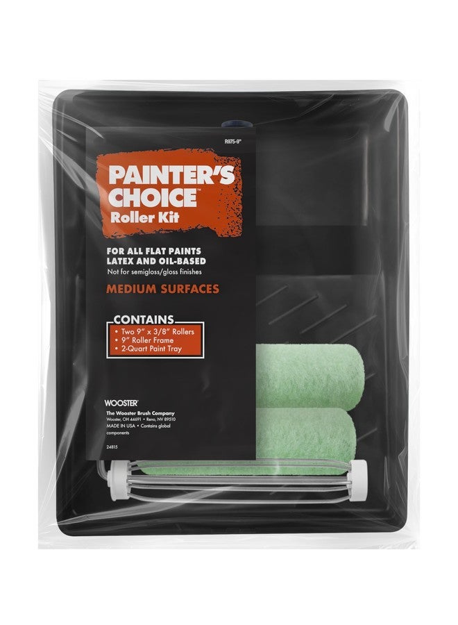 Wooster Brush R975-9 Painter's Choice Roller Kit, 3/8-Inch, 9-Inch - Image 1