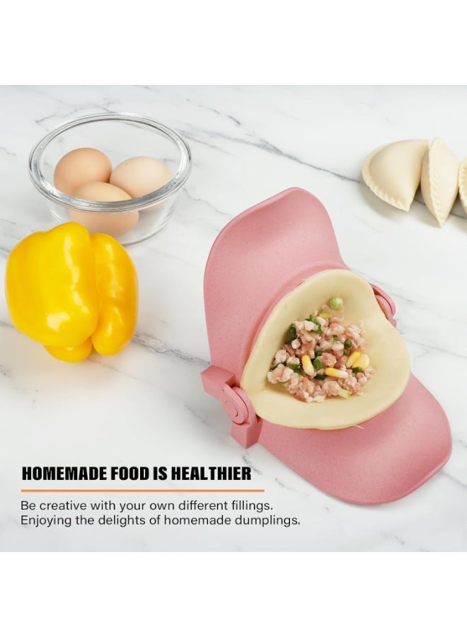 5 Pcs Empanada Maker Press Set, Dumpling Press Mold with Dough Cutter & Stuffing Spoon, 2 Sizes (Large 4" + Medium 3"), Perfect for Dumplings, Pierogi, Ravioli, Mini Pies, Hand Pies - Image 3