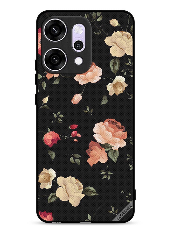 Covernex Oppo Reno14 Protective Case Cover Flower Art Wallpaper - Image 1