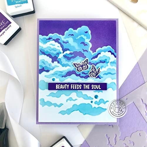 Hero Arts SA241 Color Layering Clouds Stencils - Image 3