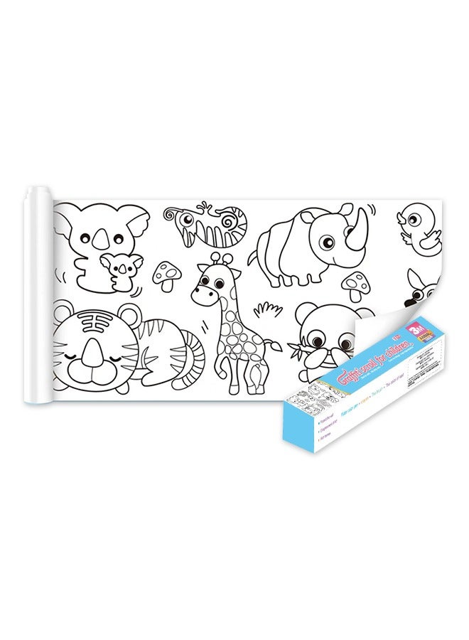 Sticky Drawing Paper Roll for Children,DIY Coloring Art Roll with a Perforated Design, Safe and Easy to Tear, Convenient to Use  - Image 1