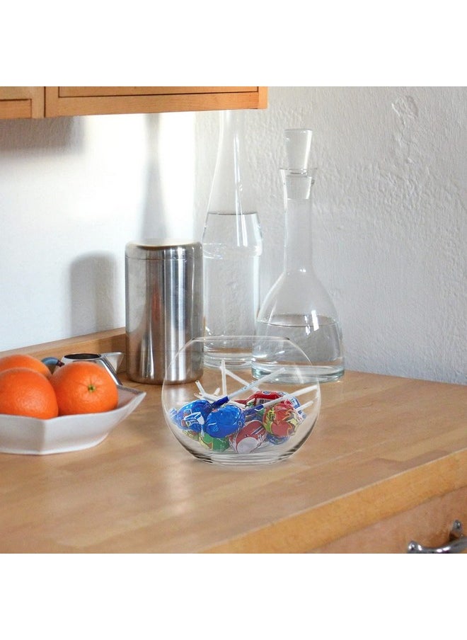 CYS EXCEL CYS EXCEL Bubble Vase (H-4.5" W-5.5", Approx. 1/4 Gal.) | Multiple Size Choices Fish Bowl | Round Terrarium Vase | Globe Flower Centerpiece  - Image 5