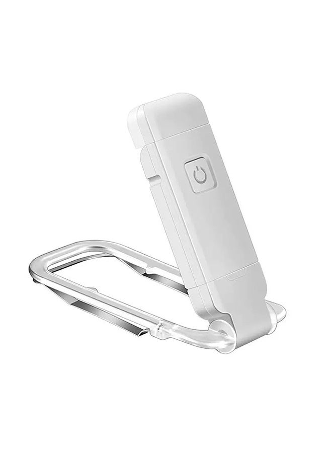 مصباح قراءة كتب قابل لإعادة الشحن عن طريق USB، مستويي سطوع، مصباح قراءة كتب قابل للشحن، مصباح كتاب للعناية بالعيون للأطفال، (أبيض) - Image 1