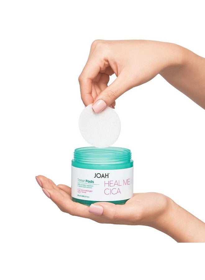 JOAH Heal Me CICA Face Toner Pads, Centella Asiatica for Soothing, Calming, Balancing Sensitive and Irritated Skin, Korean Skincare, Cruelty-Free pH 5.5, Hypoallergenic, 50 Pads - Image 3