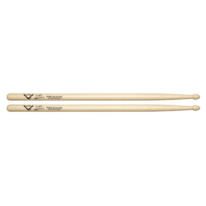 Vater CHADW Chad Smith's Funk Blaster Hickory Wood Tip Drum Sticks, Pair - Image 4