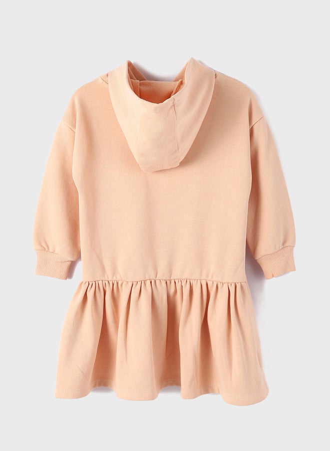 LC WAIKIKI Hooded Long Sleeve Girl Dress  - Image 2