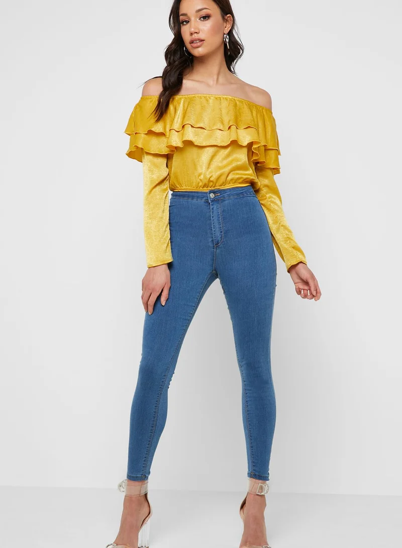 Missguided High Waist Skinny Jeans