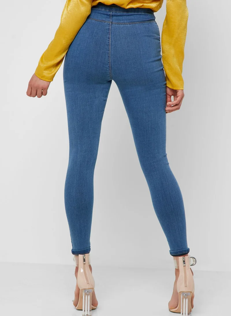Missguided High Waist Skinny Jeans
