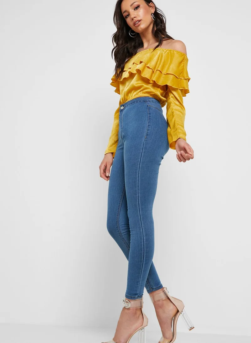 Missguided High Waist Skinny Jeans