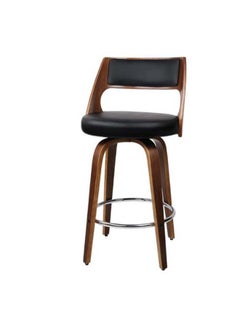Woplek Brown&Black Stylish Luxury Wooden Modern Comfort Bar Chair  - Image 1