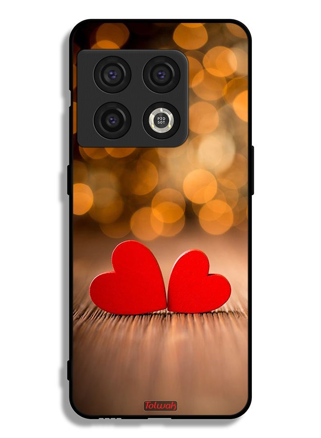 Tolwak OnePlus 10 Pro 5G Protective Case Cover Two Beautiful Hearts  - Image 2