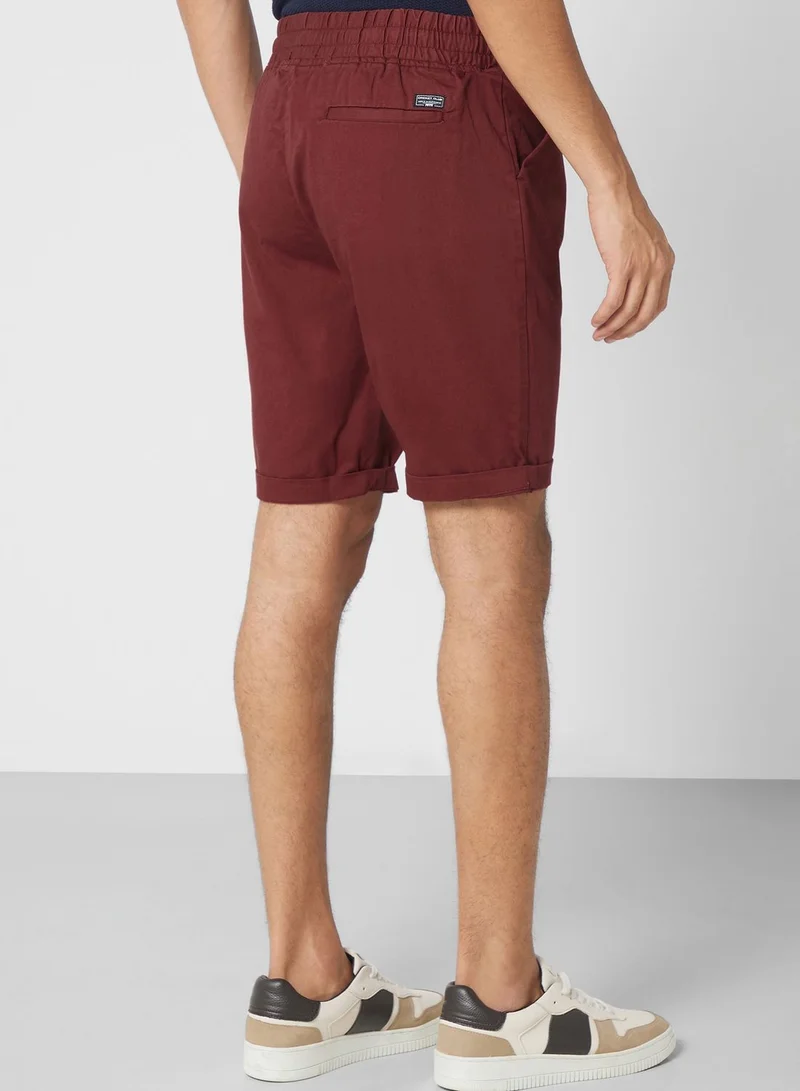 Thomas Scott Men Mid-Rise Slim Fit Shorts