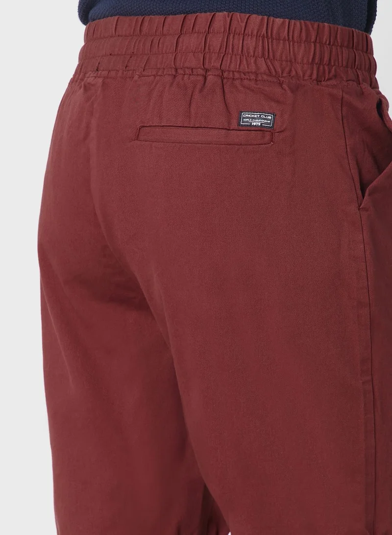 Thomas Scott Men Mid-Rise Slim Fit Shorts