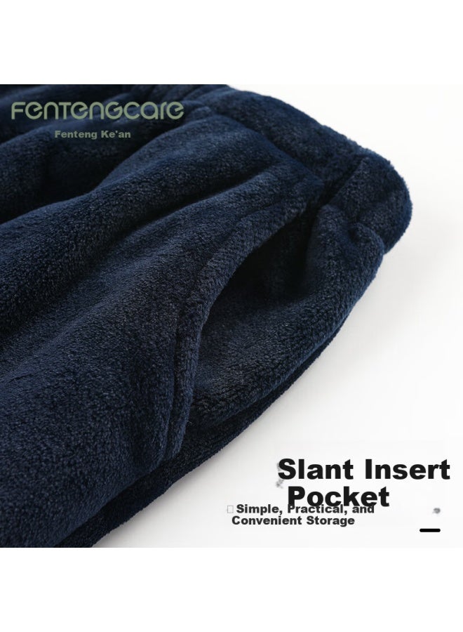 Fentengcare Men's Flannel Sleep Pants Thickened Coral Fleece Lounge Pants Autumn Winter New Q4 - Image 3