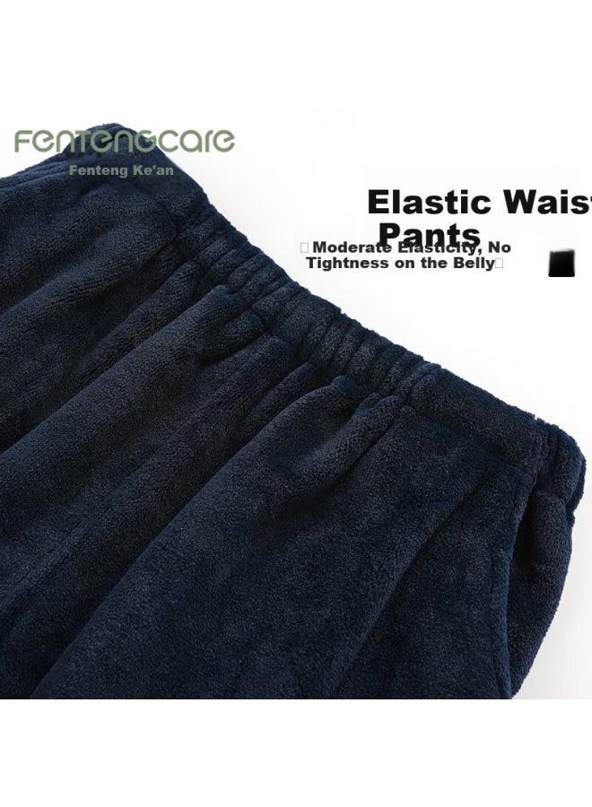 Fentengcare Men's Flannel Sleep Pants Thickened Coral Fleece Lounge Pants Autumn Winter New Q4 - Image 2