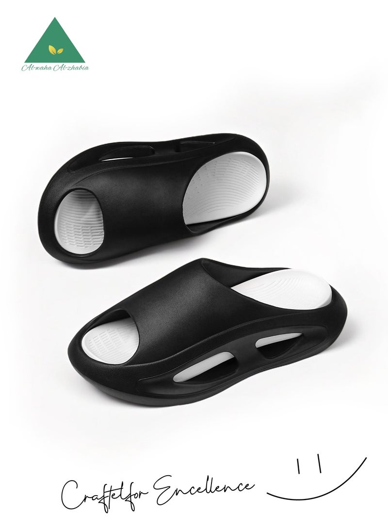 AL-WAHA AL-ZHABIA Unisex-cloud-comfort-eva-foam-sandals-anti-slip-thick-platform-beach-pool-indoor-shoes(40-41)  - Image 1