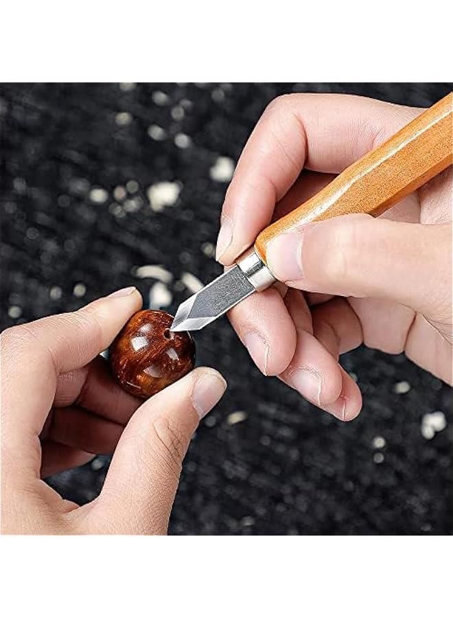 FYLX Wood Carving Tools Set for Precision Craft Knife Hobby Stainless Steel Blades Cutting Scrapbooking Stencil DIY Project Fruit Vegetable  - Image 2