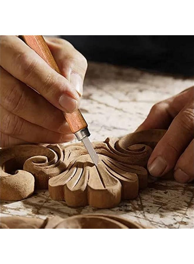 FYLX Wood Carving Tools Set for Precision Craft Knife Hobby Stainless Steel Blades Cutting Scrapbooking Stencil DIY Project Fruit Vegetable  - Image 4