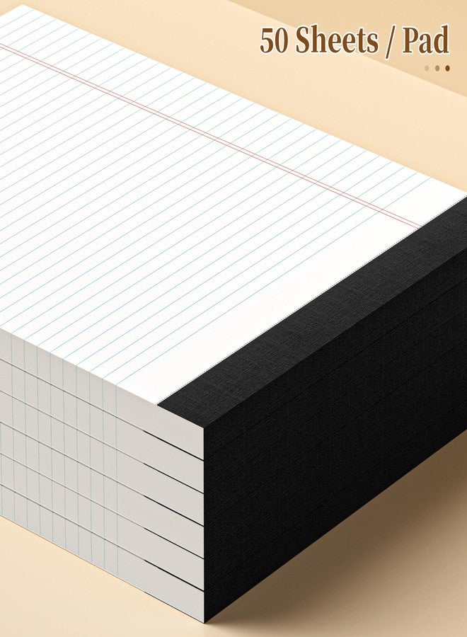 AILZFEI 6 Pack Legal Pads 8.5 x 11 College Ruled White Paper Note Pad Narrow Ruled 50 Sheets Notepad Perforated Writing Pad Clear Print 8x11 Legal Pads Pads of Paper - Image 3