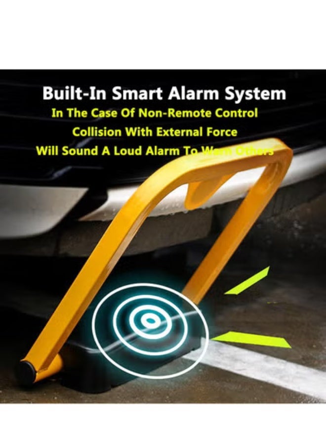 Car automatic remote control parking lock device to prevent others from occupying parking spaces, with collision alarm, including 1 remote control and 1 automatic unlocking sensor