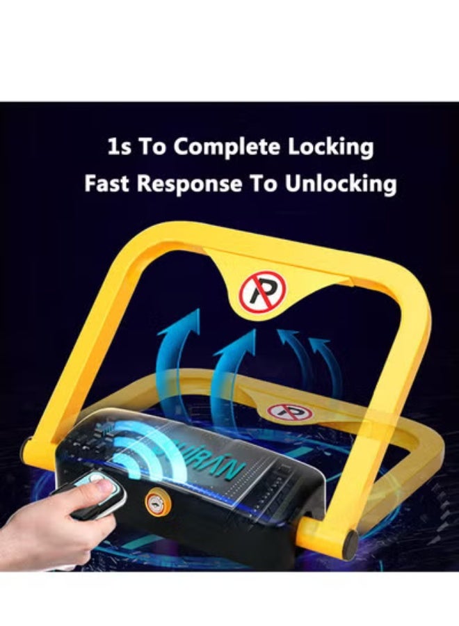 Car automatic remote control parking lock device to prevent others from occupying parking spaces, with collision alarm, including 1 remote control and 1 automatic unlocking sensor