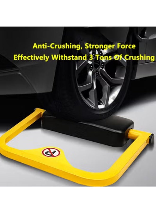 Car automatic remote control parking lock device to prevent others from occupying parking spaces, with collision alarm, including 1 remote control and 1 automatic unlocking sensor