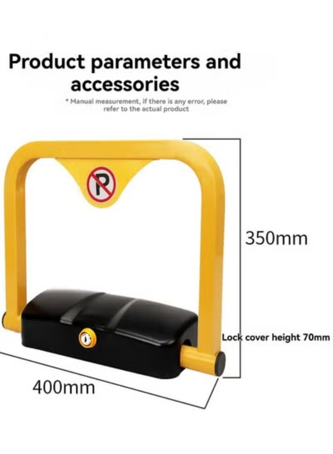 Car automatic remote control parking lock device to prevent others from occupying parking spaces, with collision alarm, including 1 remote control and 1 automatic unlocking sensor