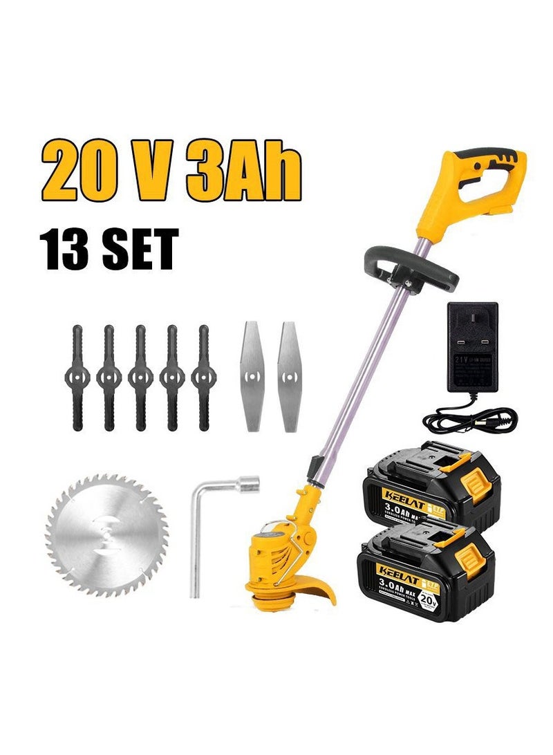 Denx ‏battery powered weed trimmer, 21V weed trimmer, 3-in-1 weed trimmer, weed trimmer, battery for garden, patio trimmer, grass cutter - Image 2