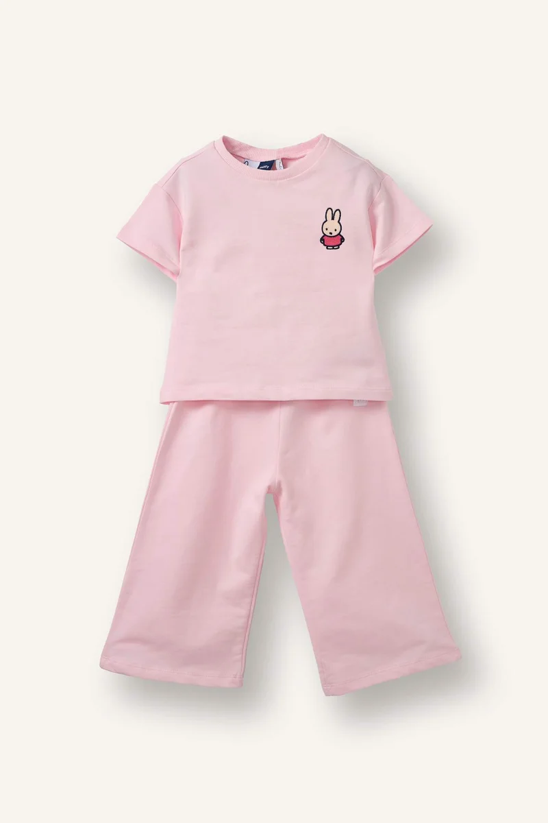 ديفاكتو Baby Girl Miffy T-Shirt and Bottom 2 Piece Set