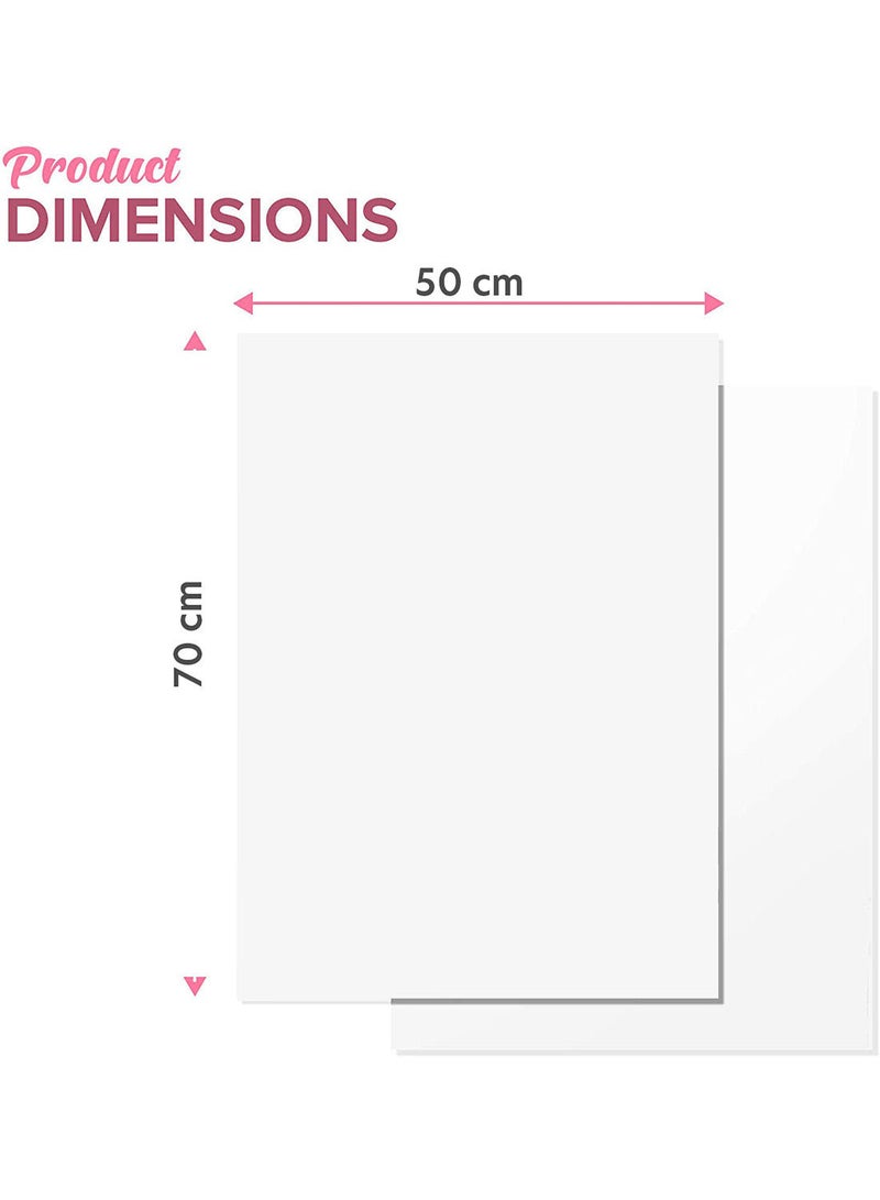 50 قطعة من ورق مناديل تغليف الهدايا عالي الجودة وردي - Image 5