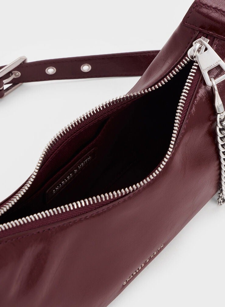 Charles & Keith Atwood Chain Crinkle Hobo Bag - Image 5