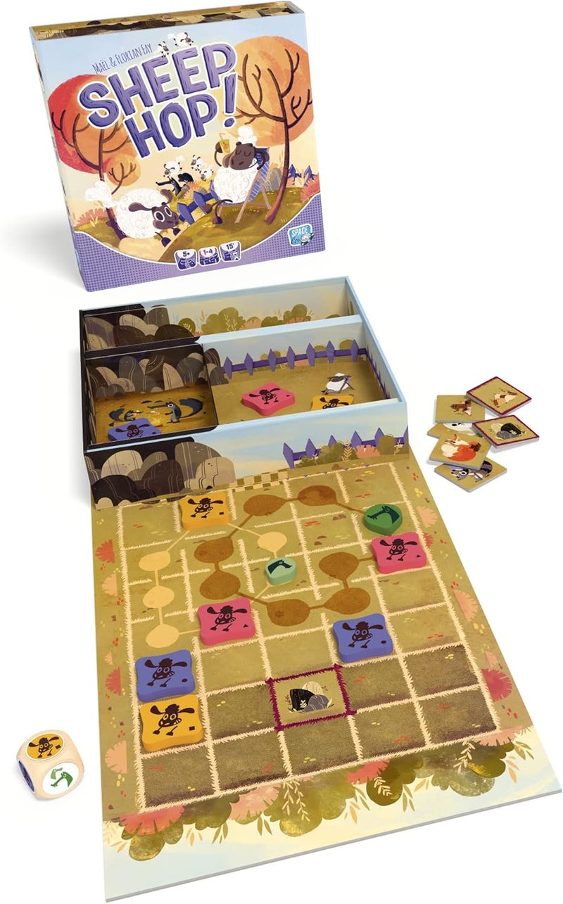 Asmodee Sheep Hop Board Game  Cooperative Strategy Game Fun Family Game for Kids  Adults Ages 5 14 Players 15 Minutes Made by Space Cow - Image 4