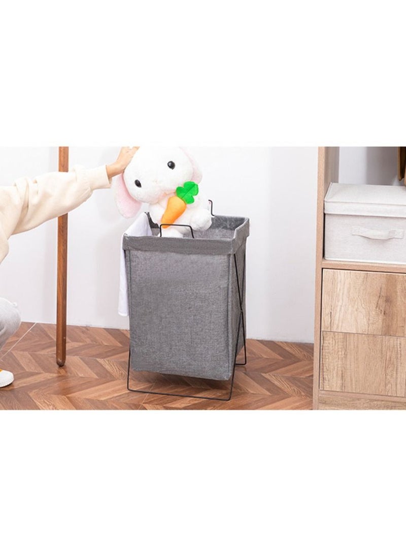 Laundry Basket Laundry Hamper Storage Basket Dirty Clothes Large Laundry Bag Clothes Basket Laundry Bin Collapsible with Aluminum Frame,Washing Storage - Image 2